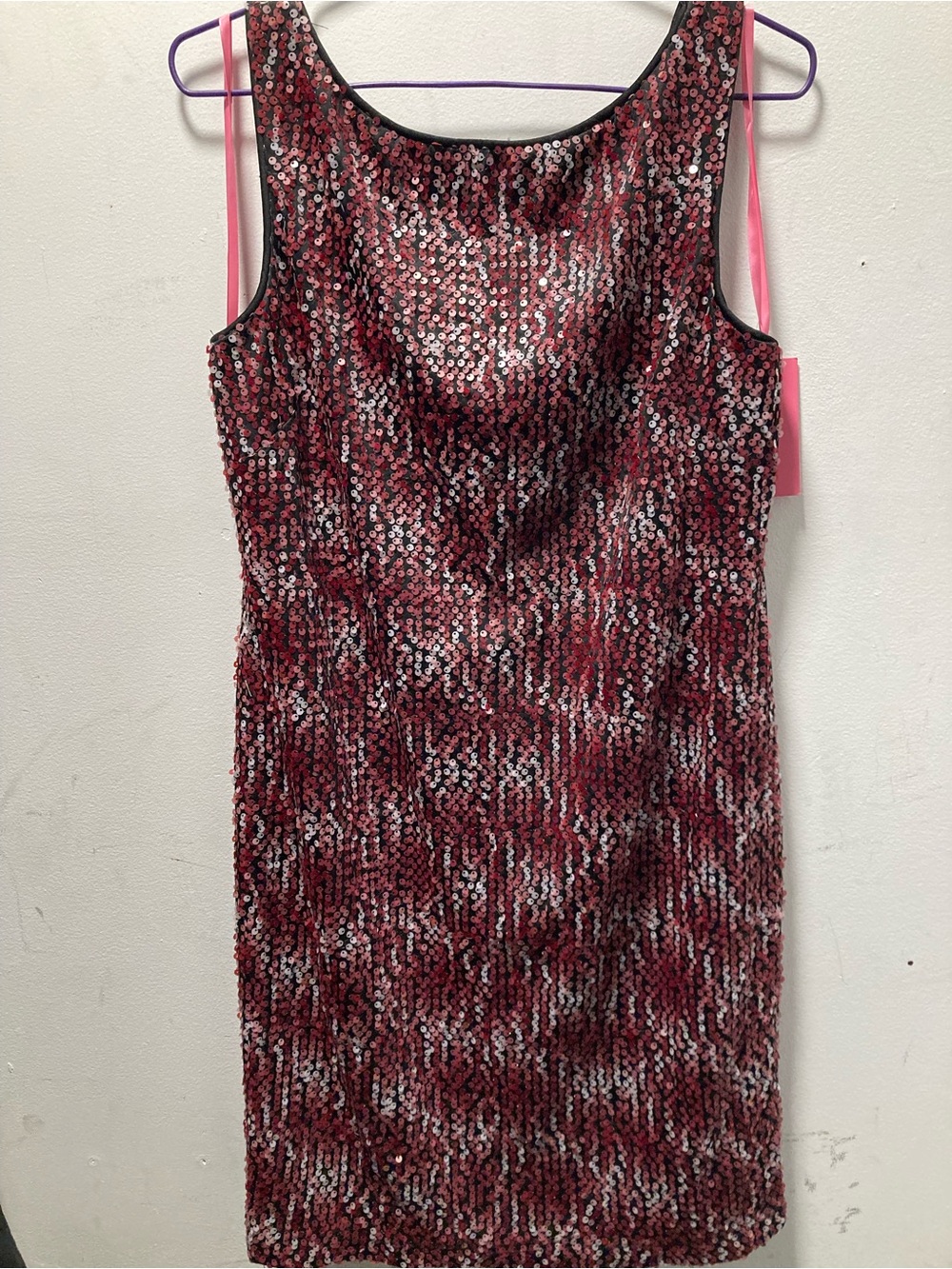 NWT - Isaac Mizrahi Pink Sequin Midi Sheath Dress